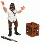 Mankind figure w/ glove, crate & bat