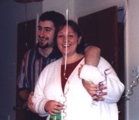 Jennifer and Brady at Cruz's!(4kb)