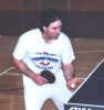 Randy serves!