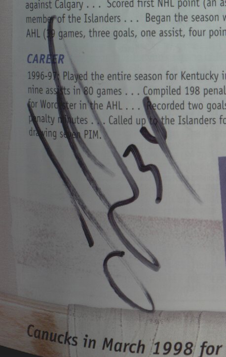 Jason Strudwick's Autograph