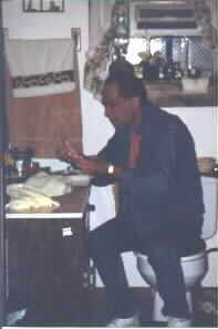 Bob eating In The Bathroom At Jodi's First Birthday Party