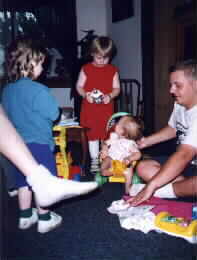 Jodi, Joey, Jessica, And Me At Her Birthday Party