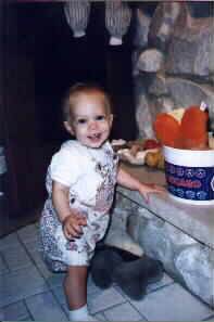 Jodi By The Fireplace At Grandma Nivens House
