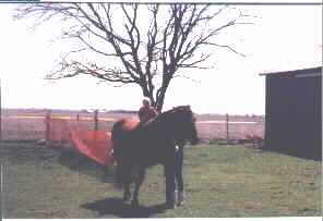 Jodi On One Of Grandma Shantz's Horses