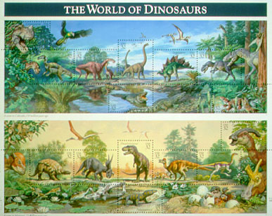dinos + 2 frogs