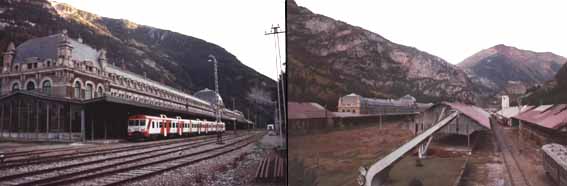 Estado actual de la estaci�n Internacional de Canfranc.