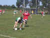 Action from the Shamrocks v John Mitchels ladies match