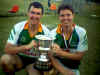 Glenn Carpenter (left) with the 2000 Championship trophy