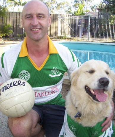David Duguid and mascot Byron plan the new season