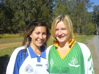 Waterford's Mags O�Brien (right) and Ashley Tyrrell made guest appearances in the weekend win