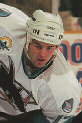 Steve Guolla playing for the Sharks