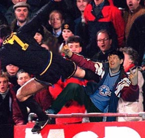 Me having a go at cantona.