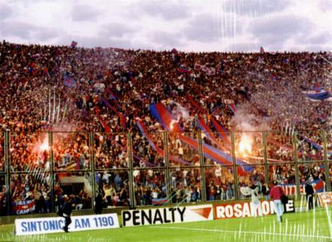 Una banda, para ver ganar al cicl�n 2 a 0 a Boca. 1995