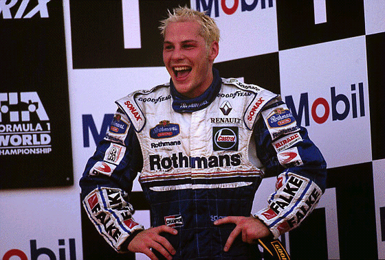[Villeneuve on the podium]