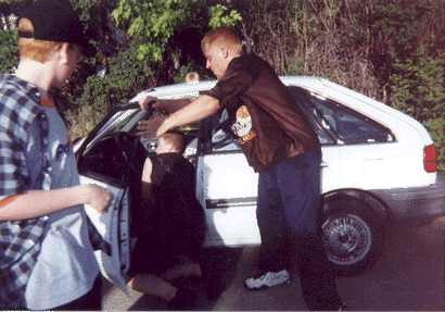 Pierce 607 Slams Superstar Shawn Storm In A Car Door