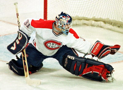 Jeff Hackett makes a great save