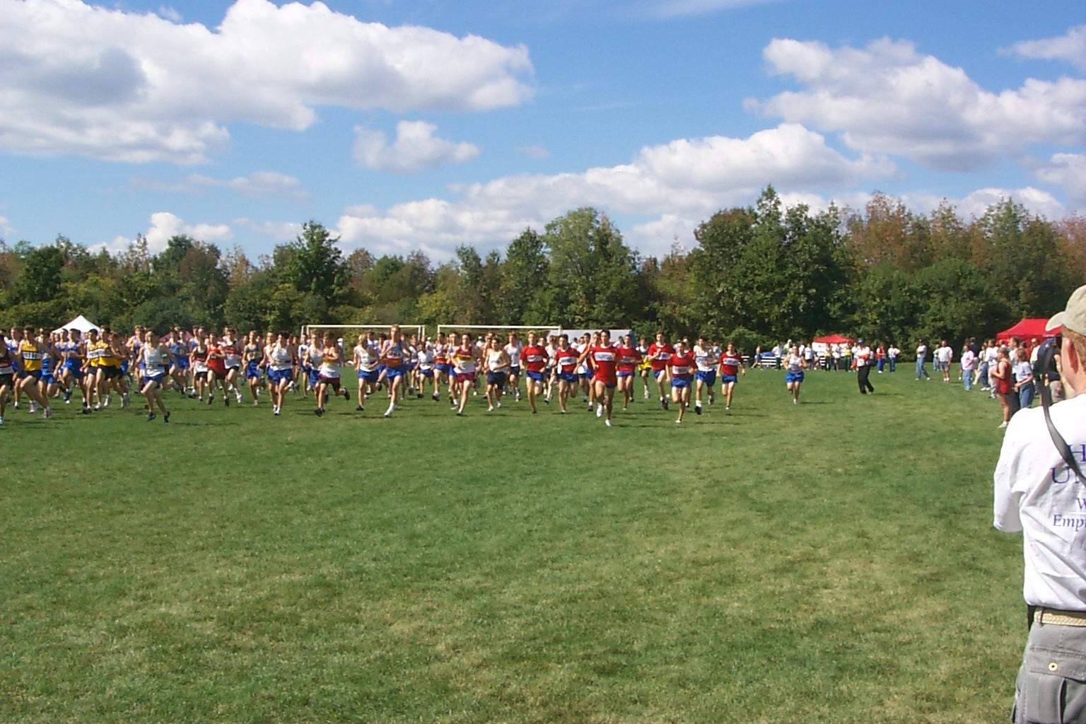 Start of the JV race