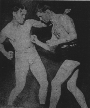 Though McGovern (left) was at the end of the line, Bat still thought him dangerous and tried to trick him