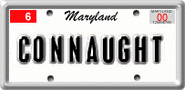 Connaught License Plate