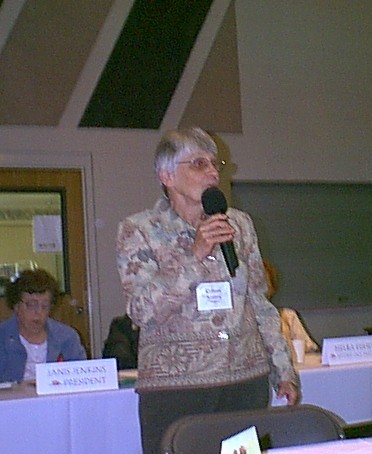 Colleen recieving award