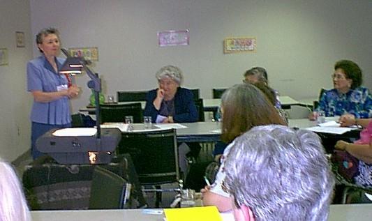 Jane Presenting at State Convention 05