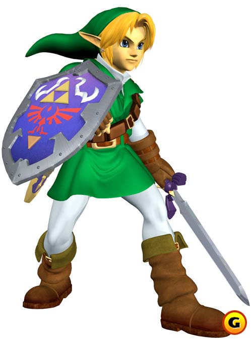 Link in Super Smash Bro. Melee