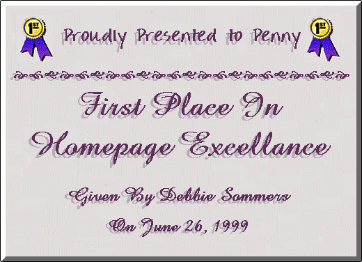 Congratulations Penny!