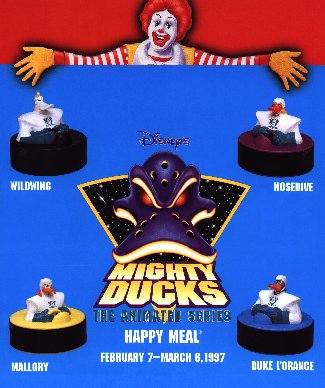 Mighty ducks mcdonalds toys deals