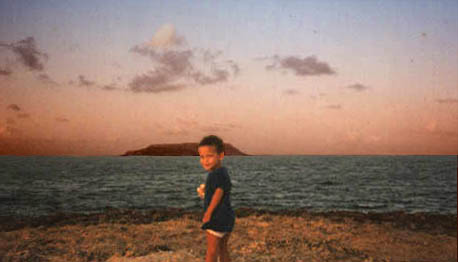 Ashad�, 3 ans, � la Pointe des Chateaux