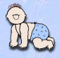 Crawling boy
