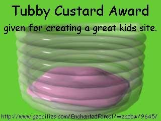 teletubby custard award