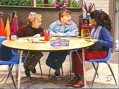 Let's color a picture with Jason, Kathy, and Tosha.