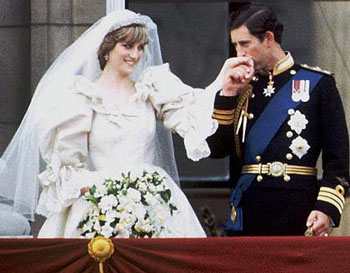 Just married Diana and Charles