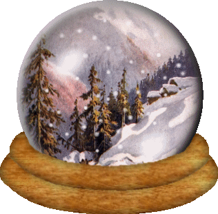 Mountain Scene Snow Globe