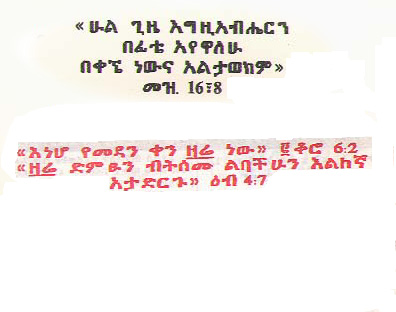 Bible Verses In Amharic Amharic & Tigrignia Bible Verses