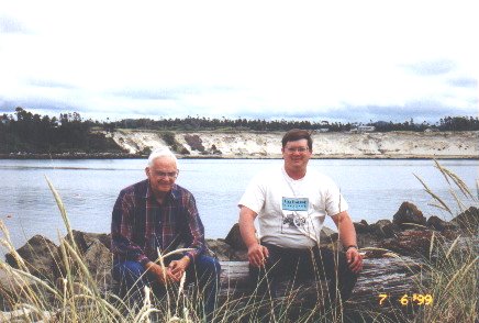 Dad and I at Oregon coast