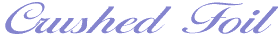 Heading-crushed foil
