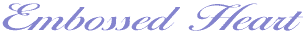 heading-Embossed Heart
