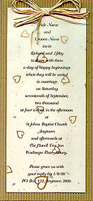 Corrugated Heart invitation