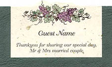 photo of Grape placecard-green