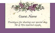 photo of Grape placecard - purple