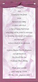 Burgundy Rose invitation
