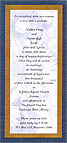 Small Blue Gerbera invitation