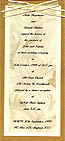 Gold Rose invitation