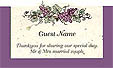 Purple Grapes placecard