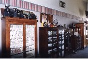 Display Cases - on the North wall.