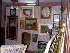 Upstairs - Art Gallery (aka) pictures, paintings, and frames.