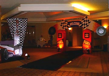 Coporate racing parties.