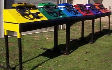 Steel driving stations