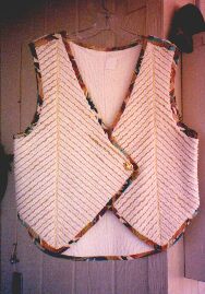 Faux chenille vest
